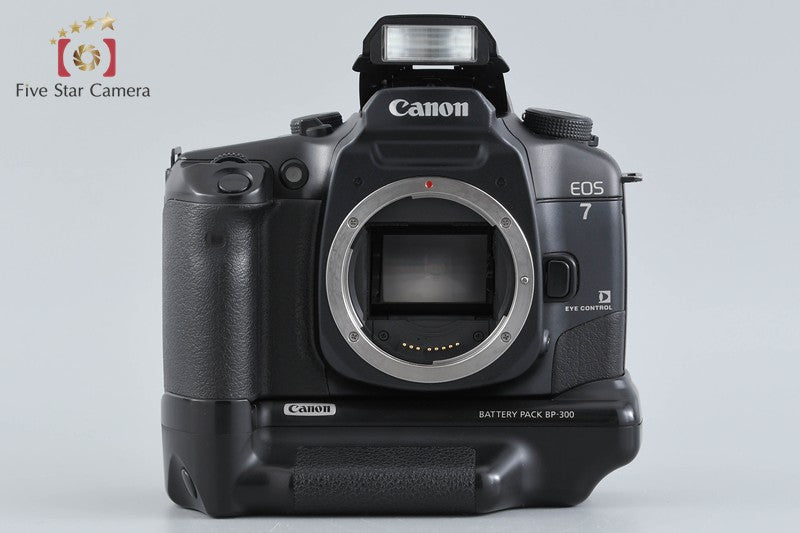 Canon EOS 7 35mm SLR Film Camera Body + BP-300 Battery Pack