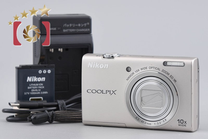 Nikon COOLPIX S6200 Platinum Silver 16.0 MP Digital Camera