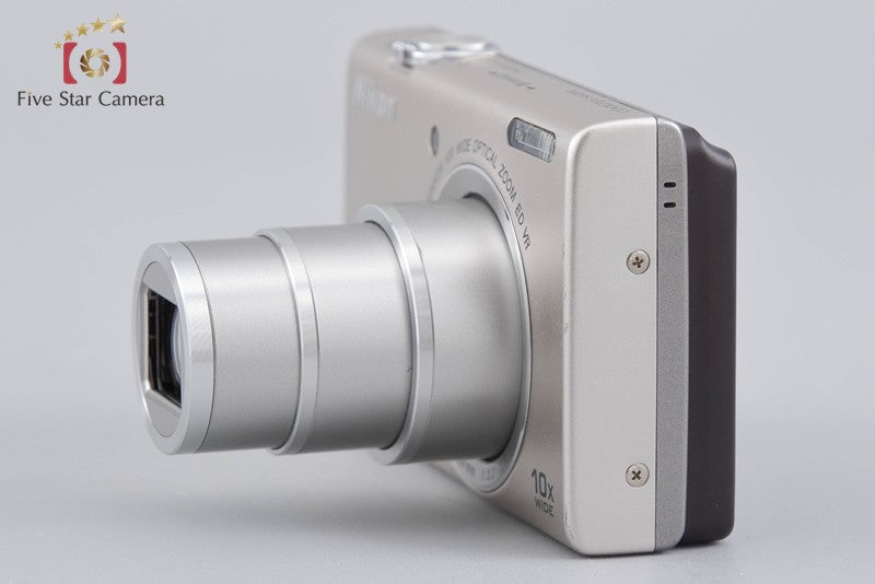Nikon COOLPIX S6200 Platinum Silver 16.0 MP Digital Camera