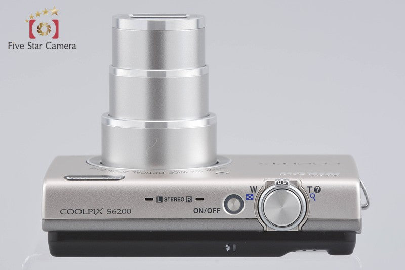 Nikon COOLPIX S6200 Platinum Silver 16.0 MP Digital Camera