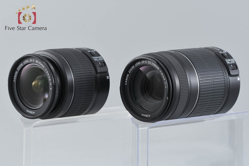 "Count 1,285" Canon EOS Kiss X5 / Rebel T3i / 600D 18.0 MP 18-55 55-250 Lenses