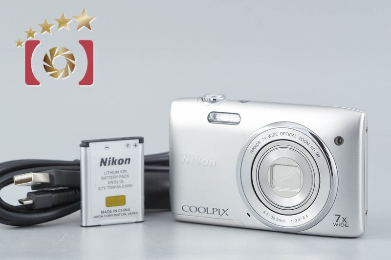 Nikon COOLPIX S3500 Crystal Silver 20.0 MP Digital Camera