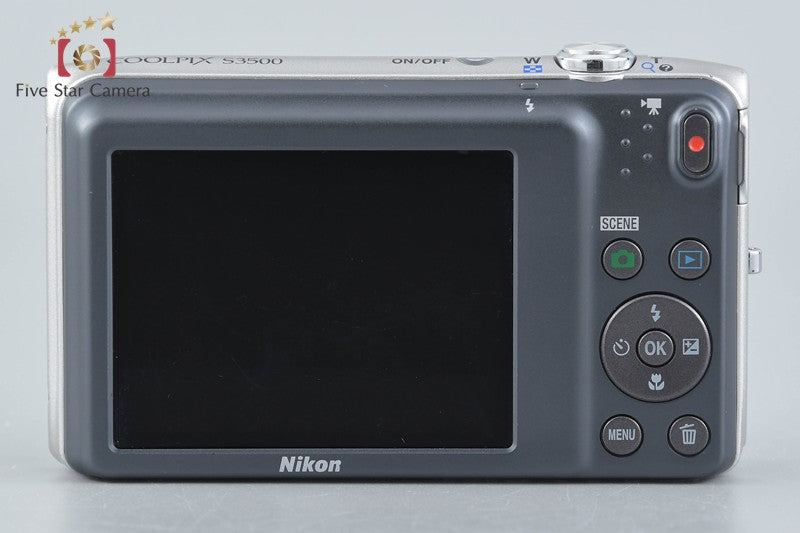 Nikon COOLPIX S3500 Crystal Silver 20.0 MP Digital Camera