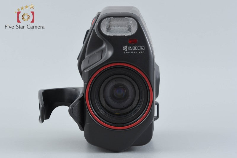 Kyocera Samurai X3.0 Red Point & Shoot Half Frame 35mm Film Camera