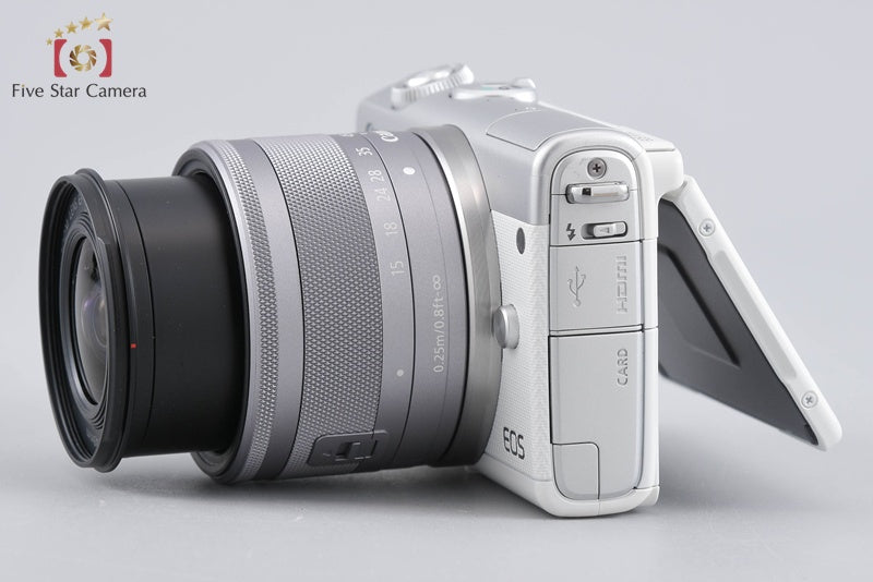 Canon EOS M100 White 24.2 MP Digital Camera EF-M 15-45 Lens