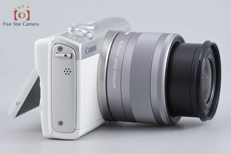 Canon EOS M100 White 24.2 MP Digital Camera EF-M 15-45 Lens