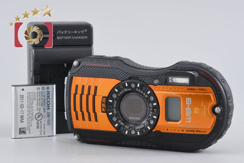 Ricoh Pentax WG-5 GPS Orange 16.0 MP Waterproof Action Camera
