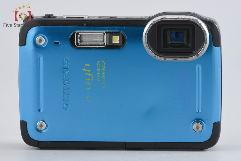 "Count 3,146" Olympus Tough TG-620 Blue 12.0 MP 5m Waterproof Digital Camera