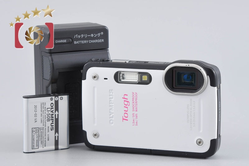 Olympus Tough TG-620 White 12.0 MP 5m Waterproof Digital Camera