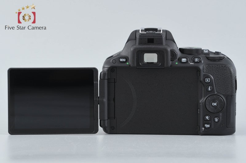 "Count 3,451" Nikon D5500 Black 24.2 MP DSLR Camera 18-55 55-300 VR Lenses