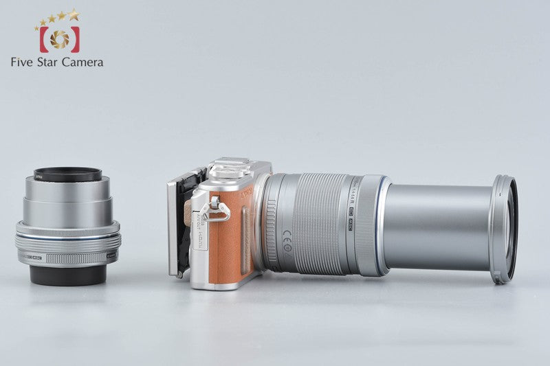 "Count 760" Olympus PEN E-PL8 Brown 16.1 MP Digital Camera 14-42 40-150 Lenses