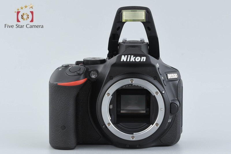 "Count 124" Nikon D5500 Black 24.2 MP Digital SLR Camera 18-55 VR II Lens w/ Box