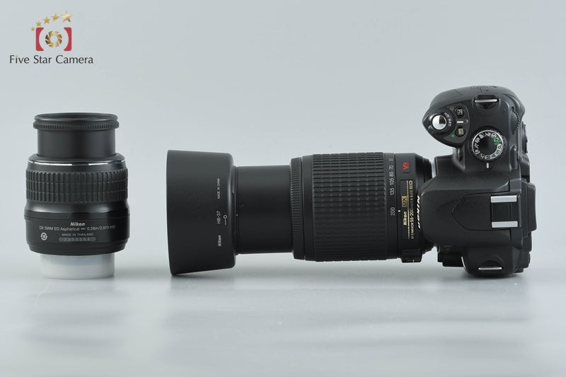 Nikon D40x 10.2 MP DSLR AF-S DX 18-55 55-200 Lenses