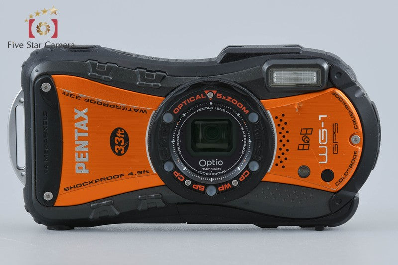 Ricoh Pentax Optio WG-1 GPS Shiny Orange 14.0 MP Waterproof Action Camera