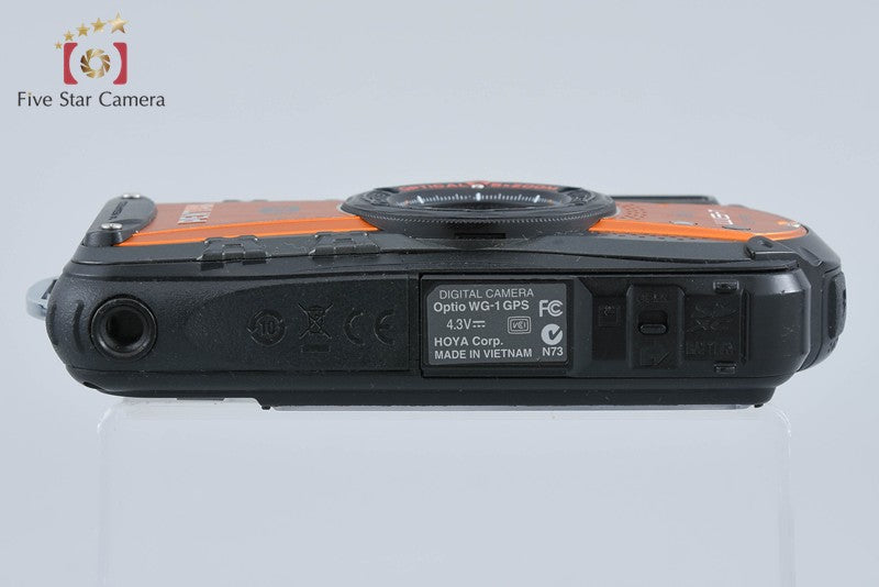 Ricoh Pentax Optio WG-1 GPS Shiny Orange 14.0 MP Waterproof Action Camera