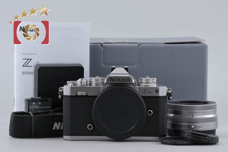 "Count 5,084" Nikon Z fc Silver 20.9 MP Digital Mirrorless Camera 16-50 VR Lens