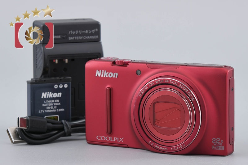 Nikon COOLPIX S9500 Velvet Red 18.1 MP Digital Camera