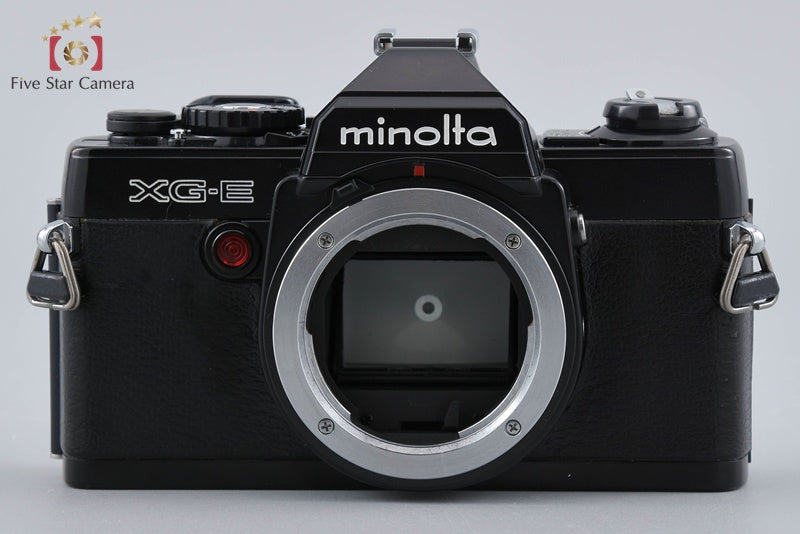 MINOLTA XG-E Black 35mm SLR Film Camera + MD ROKKOR 50mm f/1.4