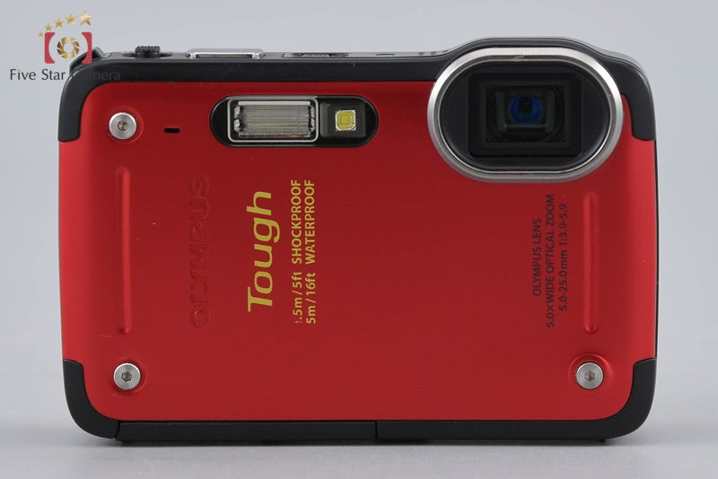 "Shutter count 936" Olympus STYLUS TG-625 Tough Red 12.0 MP Digital Camera