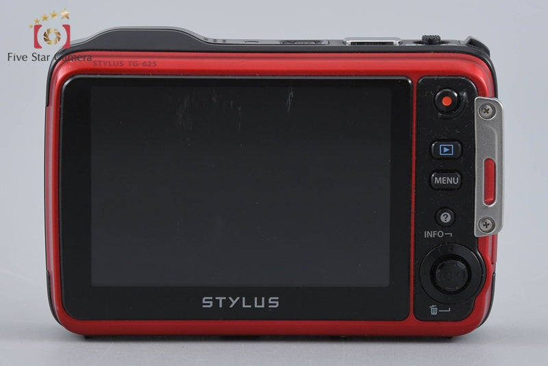 "Shutter count 936" Olympus STYLUS TG-625 Tough Red 12.0 MP Digital Camera