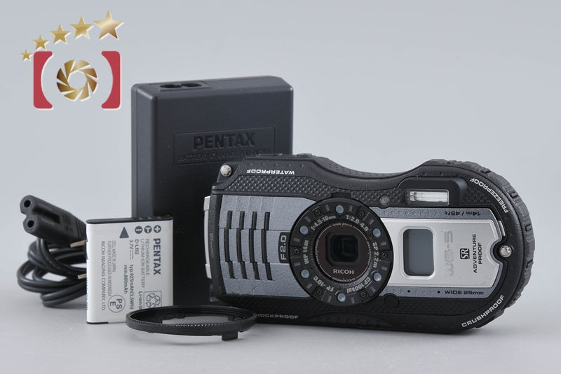 "Count 51" Ricoh PENTAX WG-5 GPS Gunmetal 16.0 MP Waterproof Action Camera