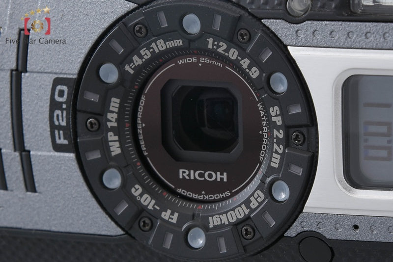 "Count 51" Ricoh PENTAX WG-5 GPS Gunmetal 16.0 MP Waterproof Action Camera