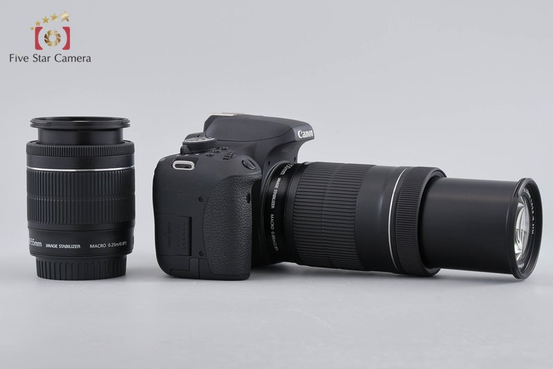 "Count 4,213" Canon EOS Kiss X8i / Rebel T6i / 750D 24.2MP 18-55 55-250 Lenses
