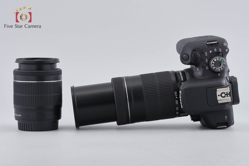 "Count 4,213" Canon EOS Kiss X8i / Rebel T6i / 750D 24.2MP 18-55 55-250 Lenses