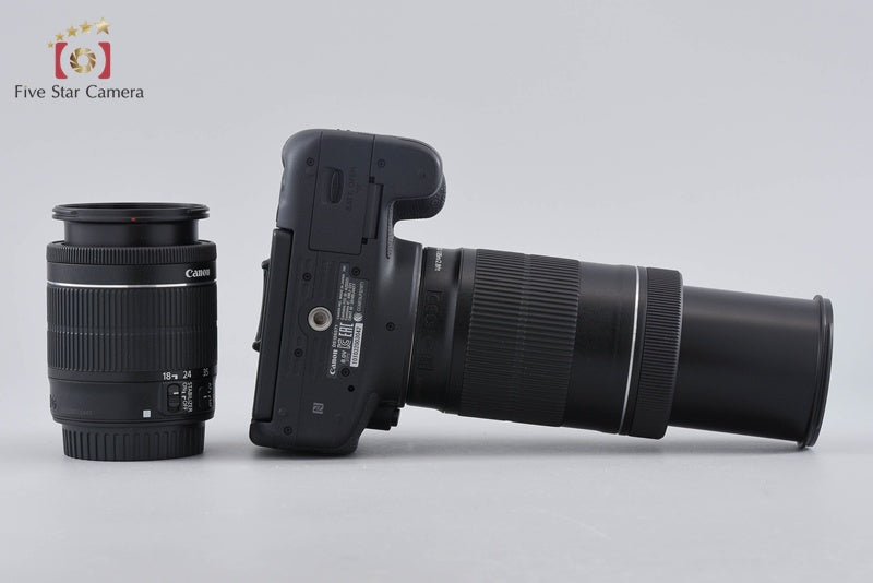 "Count 4,213" Canon EOS Kiss X8i / Rebel T6i / 750D 24.2MP 18-55 55-250 Lenses