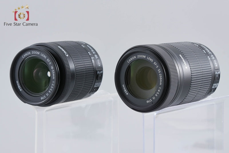 "Count 4,213" Canon EOS Kiss X8i / Rebel T6i / 750D 24.2MP 18-55 55-250 Lenses