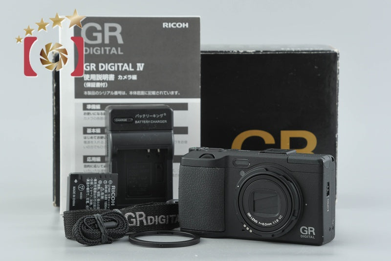 "Shutter count 1,307" Ricoh GR Digital IV 10.0 MP Digital Camera w/ Box