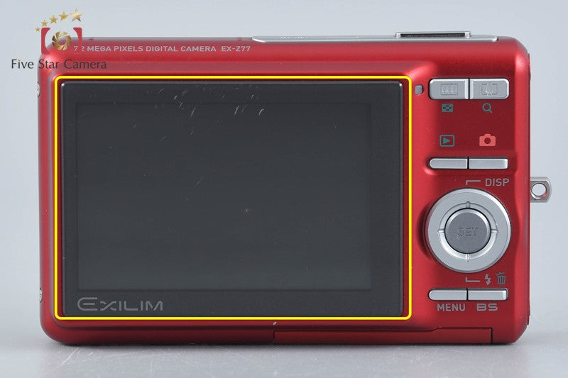 CASIO EXILIM EX-Z77 Red 7.2 MP Digital Camera