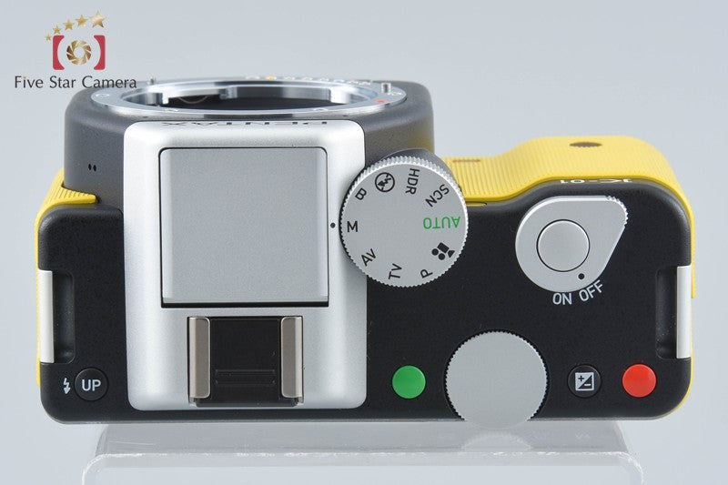 "Shutter count 1,329" PENTAX K-01 Black x Yellow 16.2 MP Digital Camera