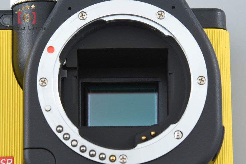 "Shutter count 1,329" PENTAX K-01 Black x Yellow 16.2 MP Digital Camera