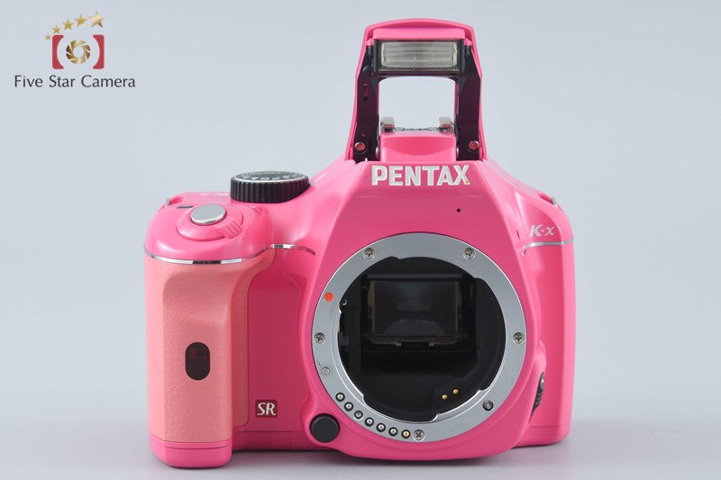 "Shutter count 385" Pentax K-x Pink 12.4 MP DSLR Camera Body