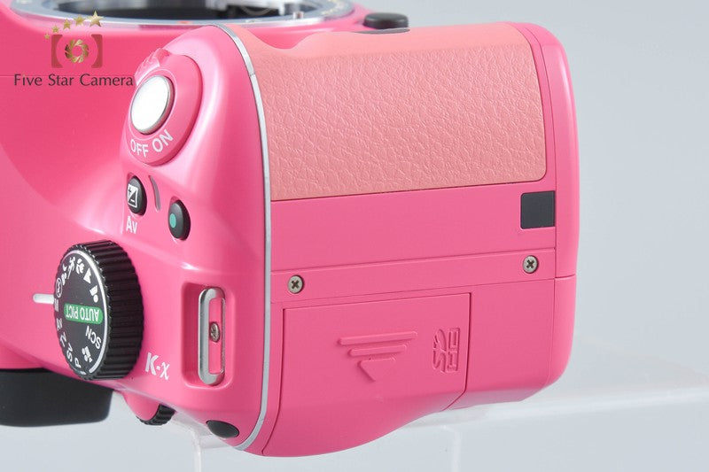 "Shutter count 385" Pentax K-x Pink 12.4 MP DSLR Camera Body