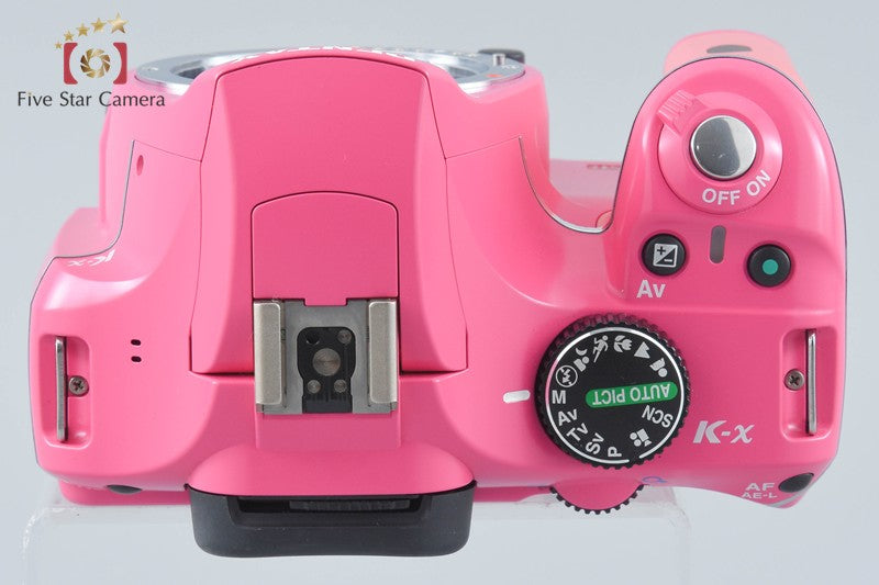 "Shutter count 385" Pentax K-x Pink 12.4 MP DSLR Camera Body