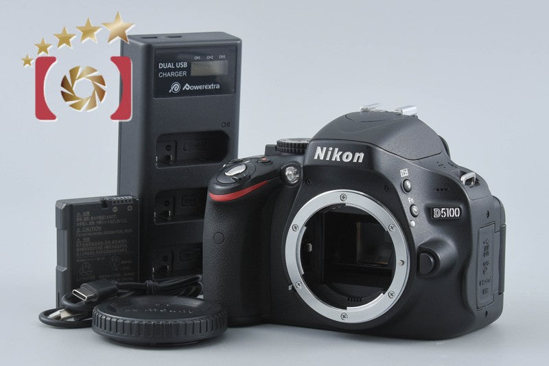 "Shutter count 4,043" Nikon D5100 16.2 MP SLR Digital Camera Body