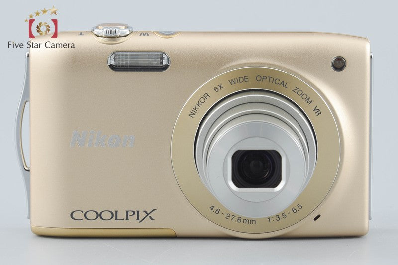 Nikon COOLPIX S3300 Sweet Gold 16.0 MP Digital Camera