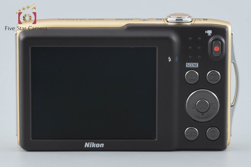 Nikon COOLPIX S3300 Sweet Gold 16.0 MP Digital Camera