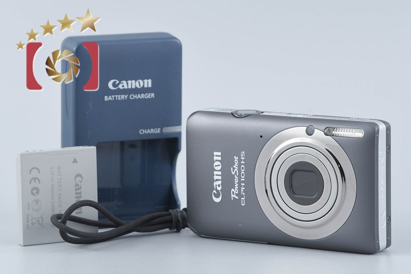 Canon PowerShot ELPH 100 HS Gray 12.1 MP Digital Camera International Model
