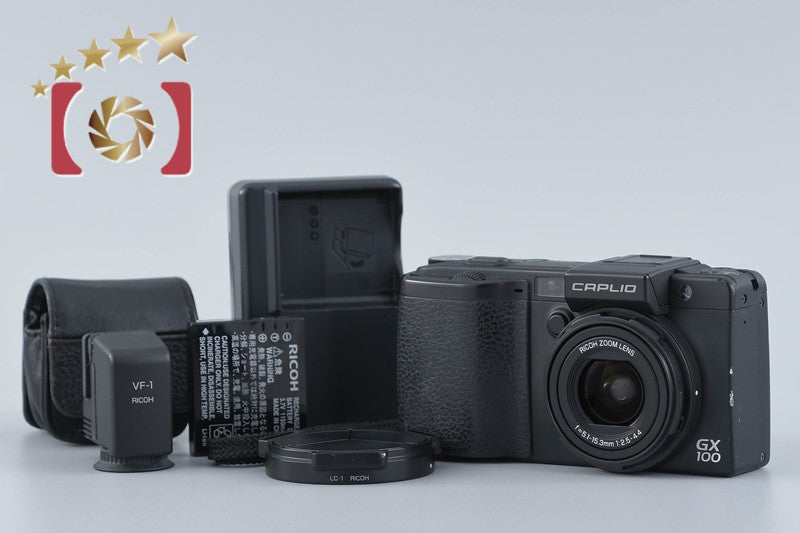 "Shutter count 5,397" RICOH GX100 10.0 MP Digital Camera Viewfinder Kit