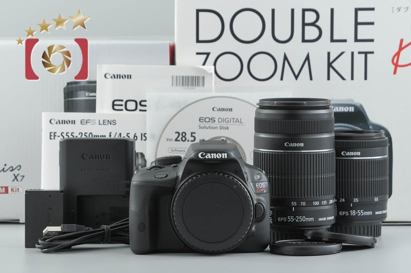 "Count 1,373" Canon EOS Kiss X7 / Rebel SL1 / 100D 18.0 MP 18-55 55-250 Lenses