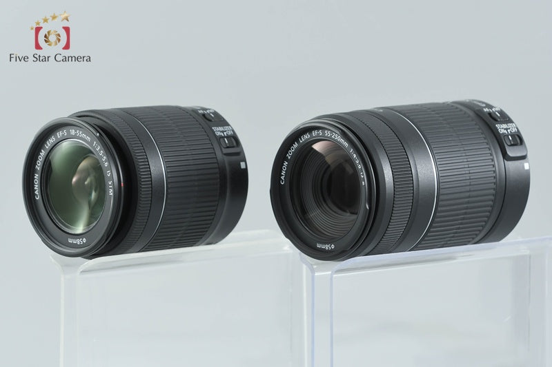 "Count 1,373" Canon EOS Kiss X7 / Rebel SL1 / 100D 18.0 MP 18-55 55-250 Lenses