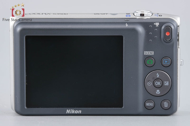 Nikon COOLPIX S3500 Crystal Silver 20.0 MP Digital Camera
