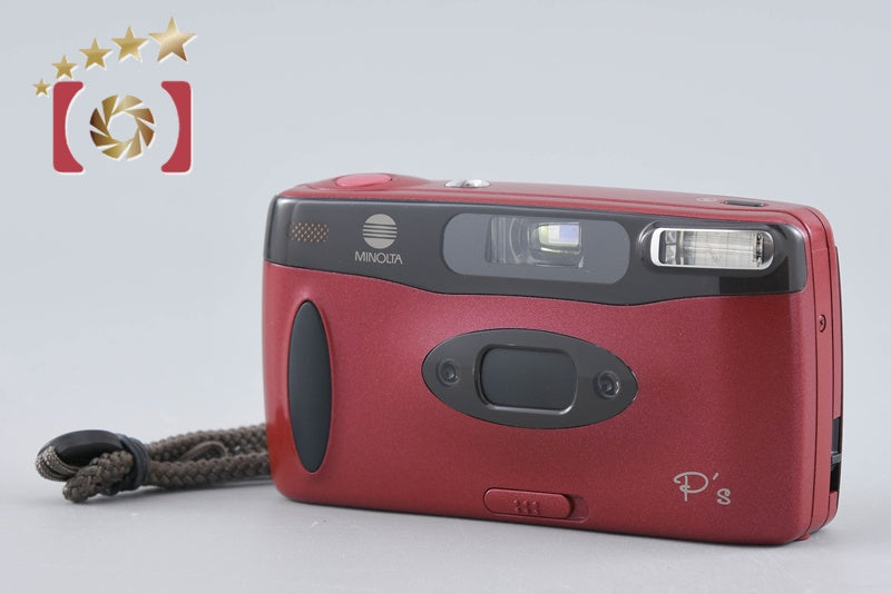MINOLTA P's Red 35mm Point & Shoot Film Camera