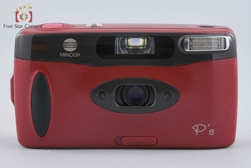 MINOLTA P's Red 35mm Point & Shoot Film Camera
