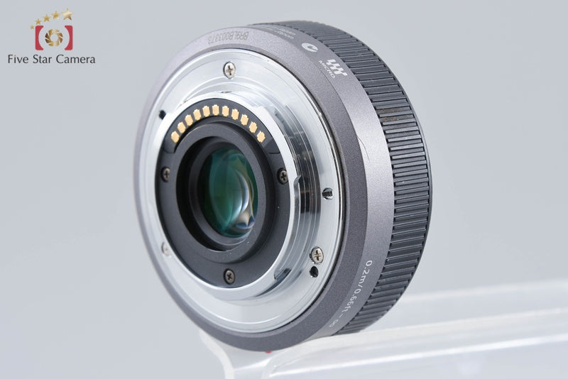 Panasonic LUMIX G 20mm f/1.7 ASPH. H-H020