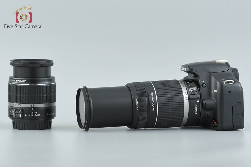 Canon EOS Kiss X2 / Rebel XSi / 450D 12.2 MP 18-55 55-250 Lenses