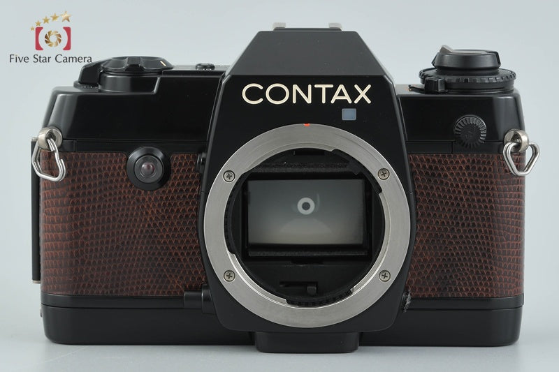 CONTAX 137 MD QUARTZ Lizard Leather 35mm SLR Film Camera Body from Japan